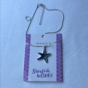 Avenue 9  Starfish Necklace -‎ Blue and Silver
